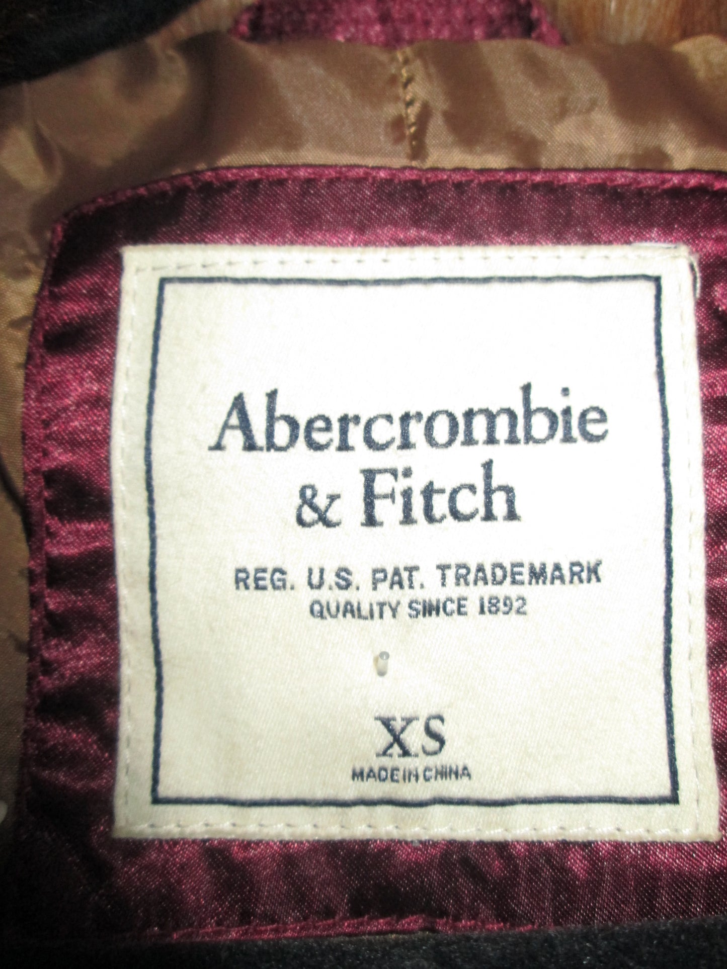 Vintage Abercrombie & Fitch Faux Fur Coat