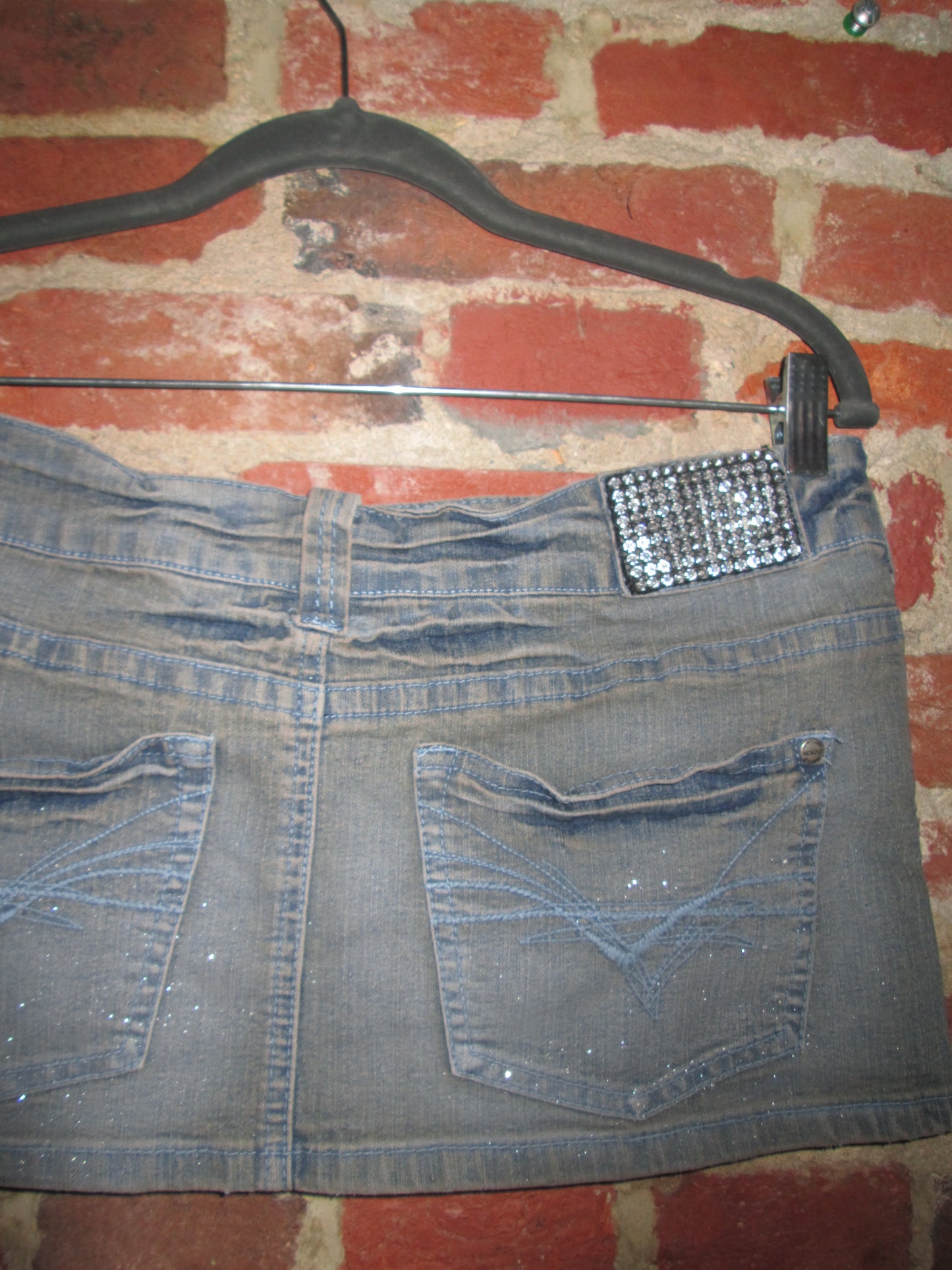 Vintage Revolt Denim Mini Skirt