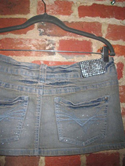 Vintage Revolt Denim Mini Skirt