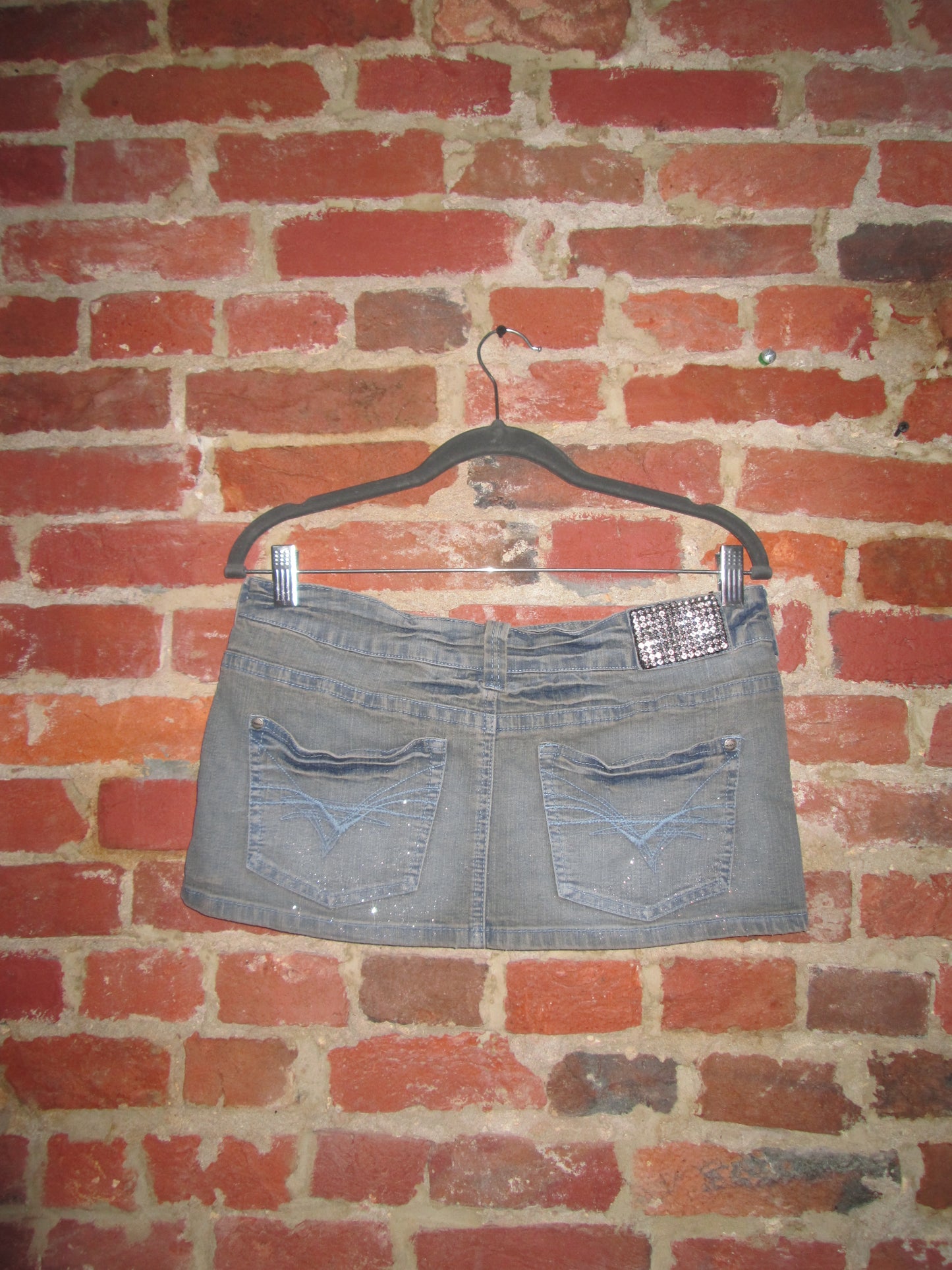 Vintage Revolt Denim Mini Skirt
