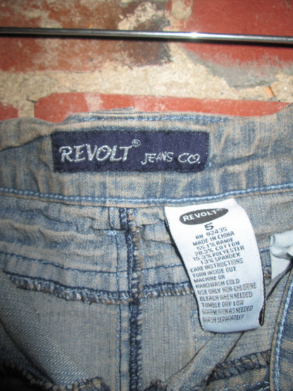 Vintage Revolt Denim Mini Skirt