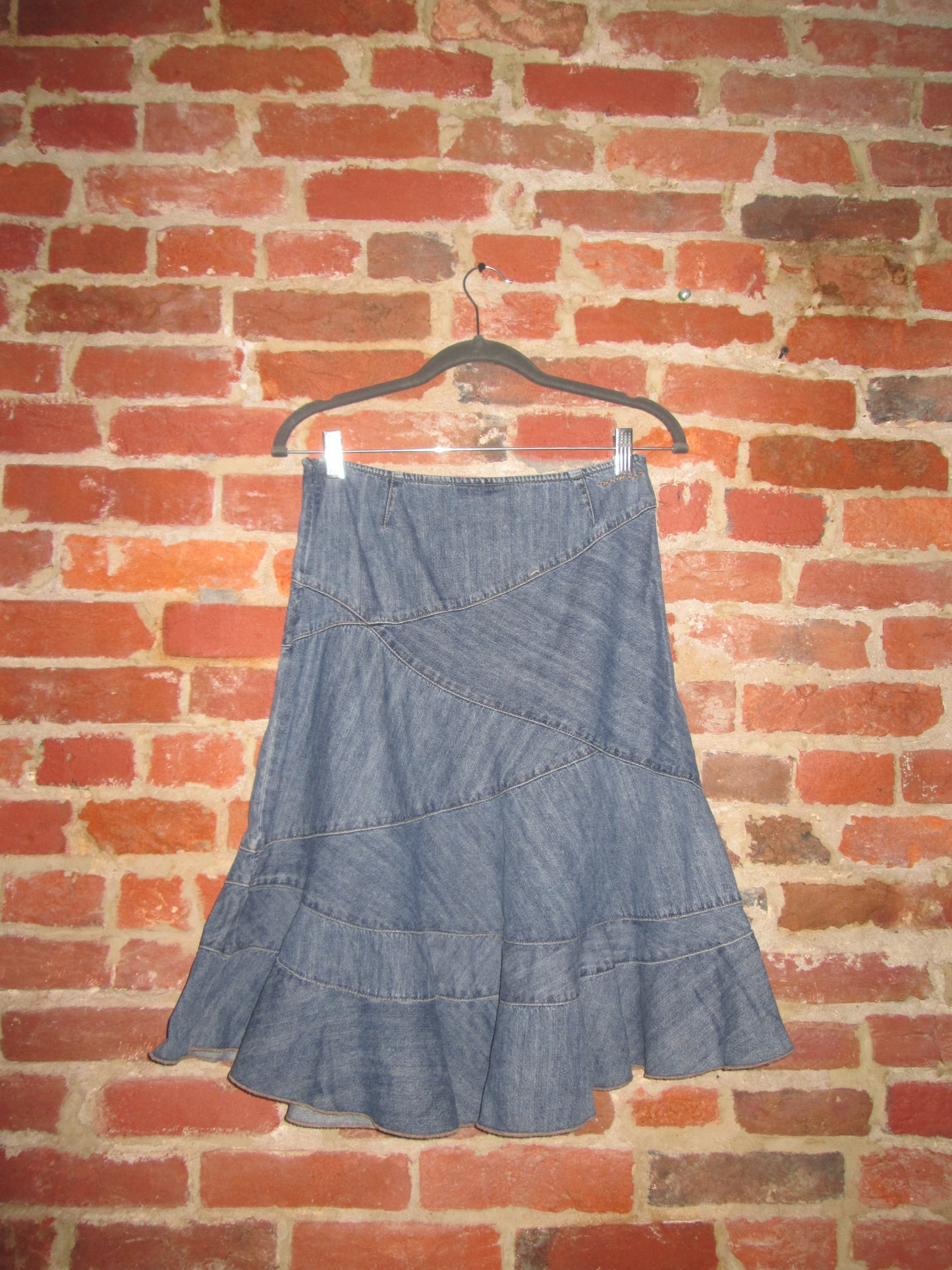 Vintage DKNY Jeans Denim Midi Skirt