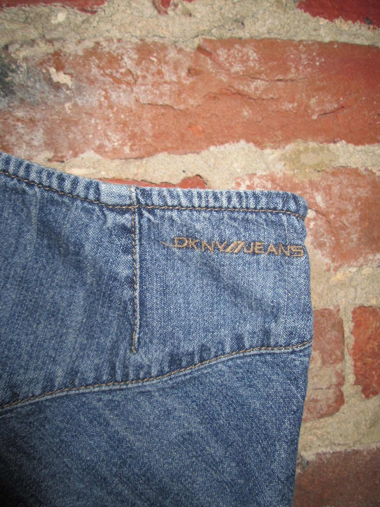 Vintage DKNY Jeans Denim Midi Skirt