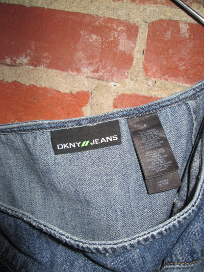Vintage DKNY Jeans Denim Midi Skirt