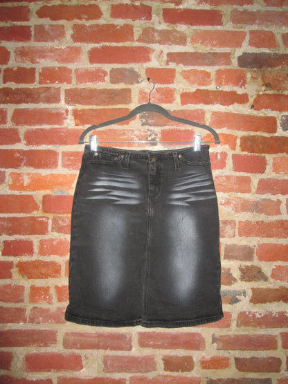 Vintage Denim Midi Skirt