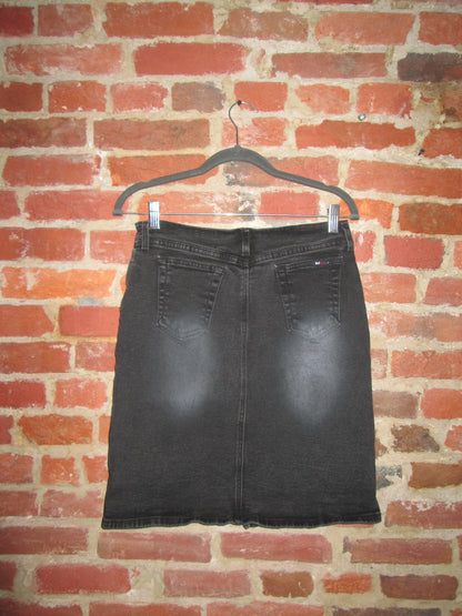 Vintage Denim Midi Skirt
