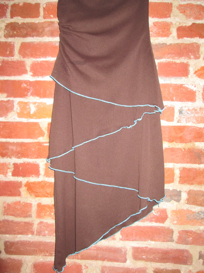 Vintage Strapless Midi Dress