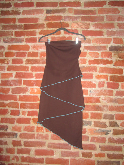 Vintage Strapless Midi Dress