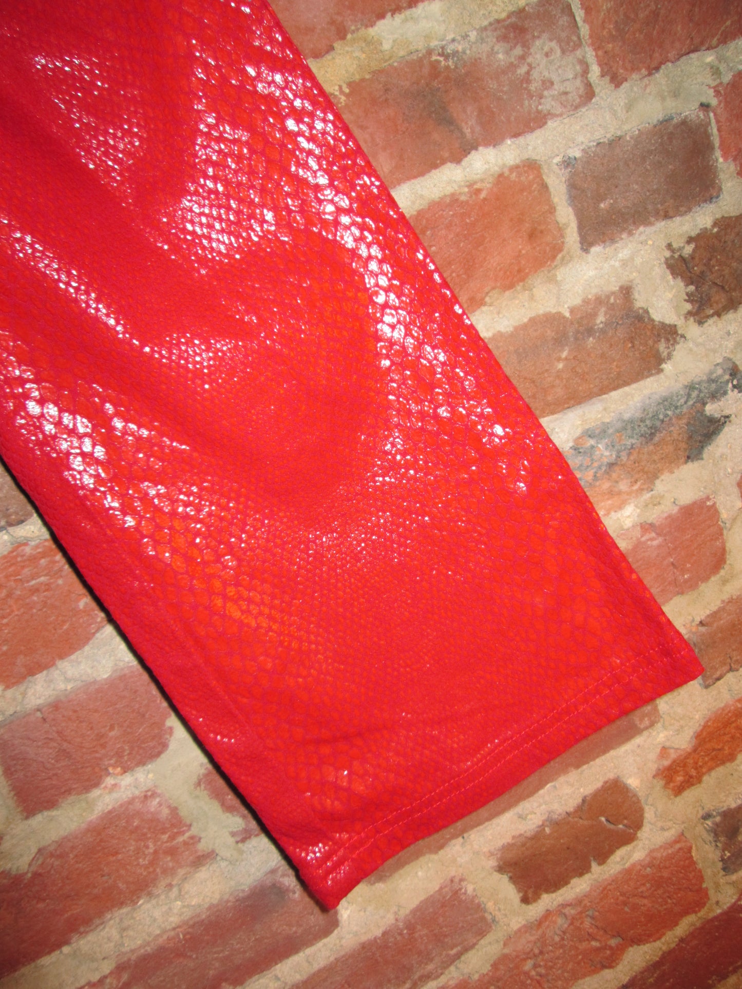 Vintage Red Snakeskin Pant