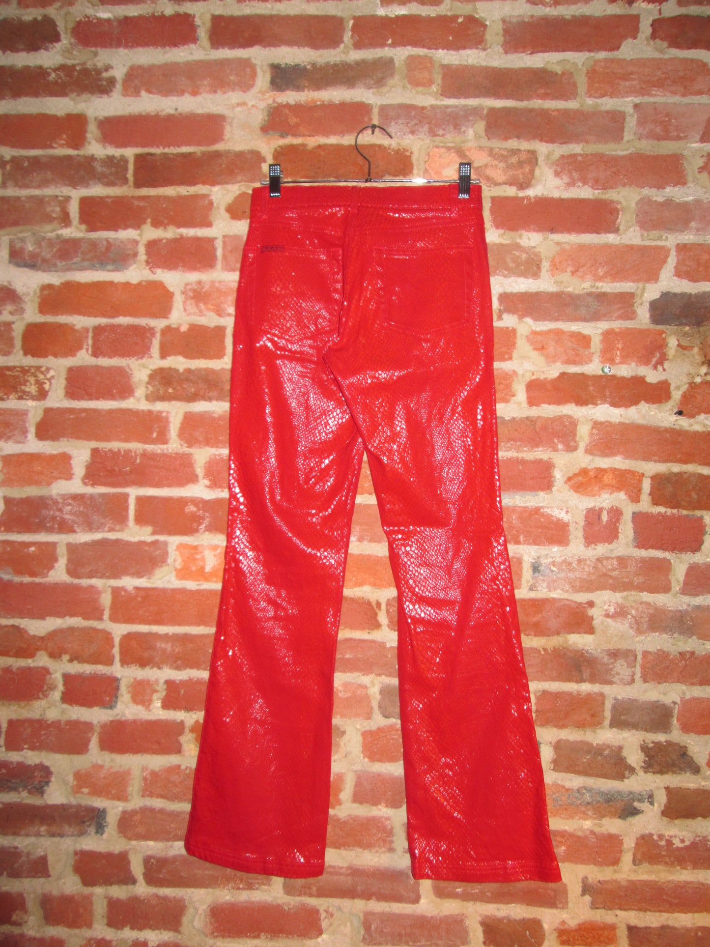 Vintage Red Snakeskin Pant