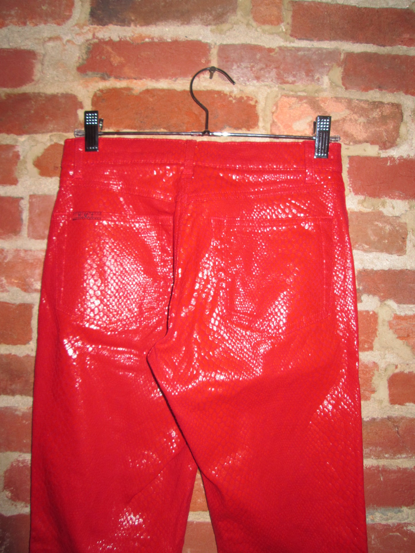 Vintage Red Snakeskin Pant