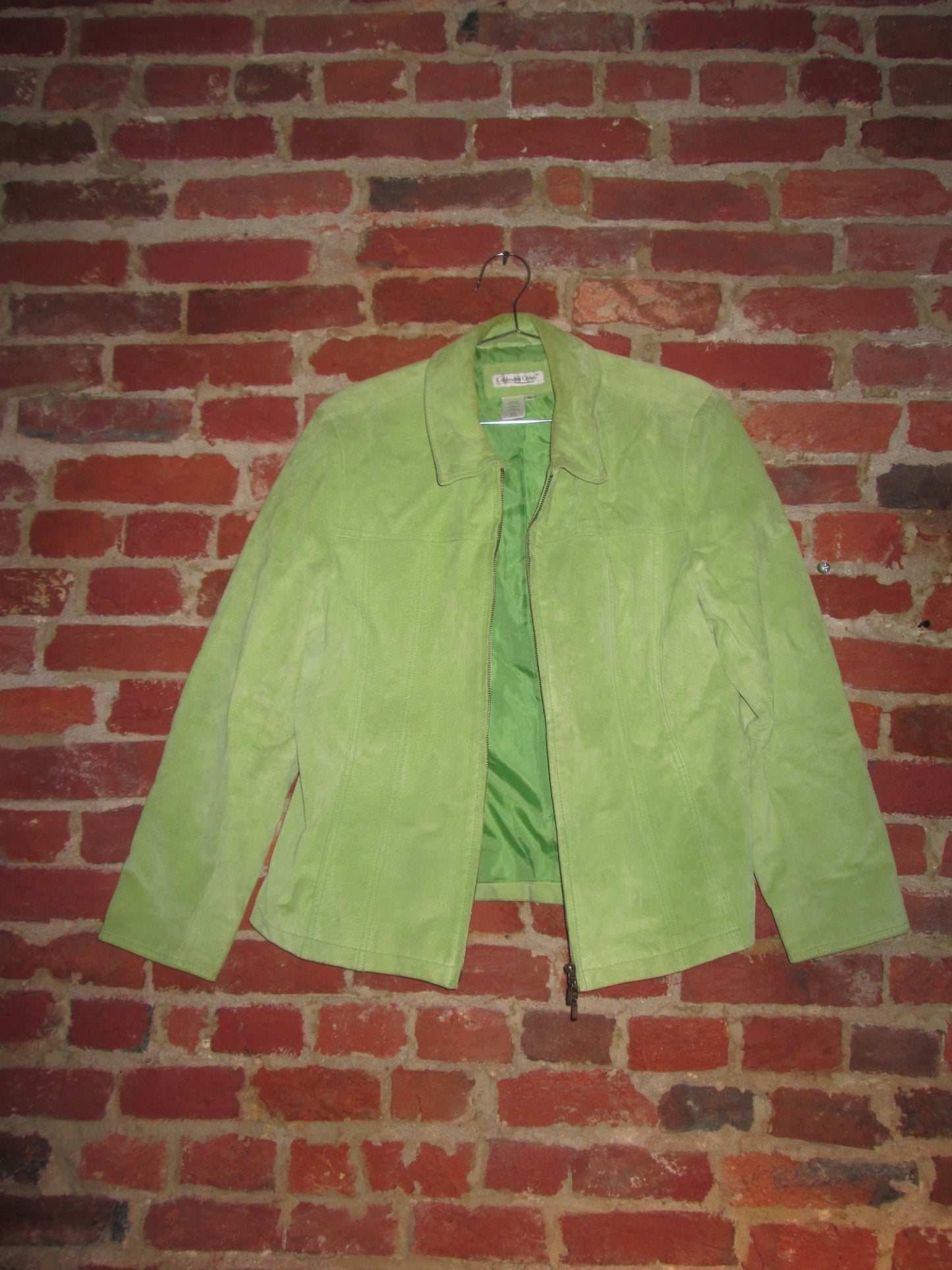 Vintage Suede Green Jacket
