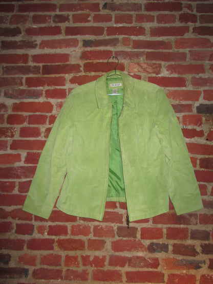 Vintage Suede Green Jacket