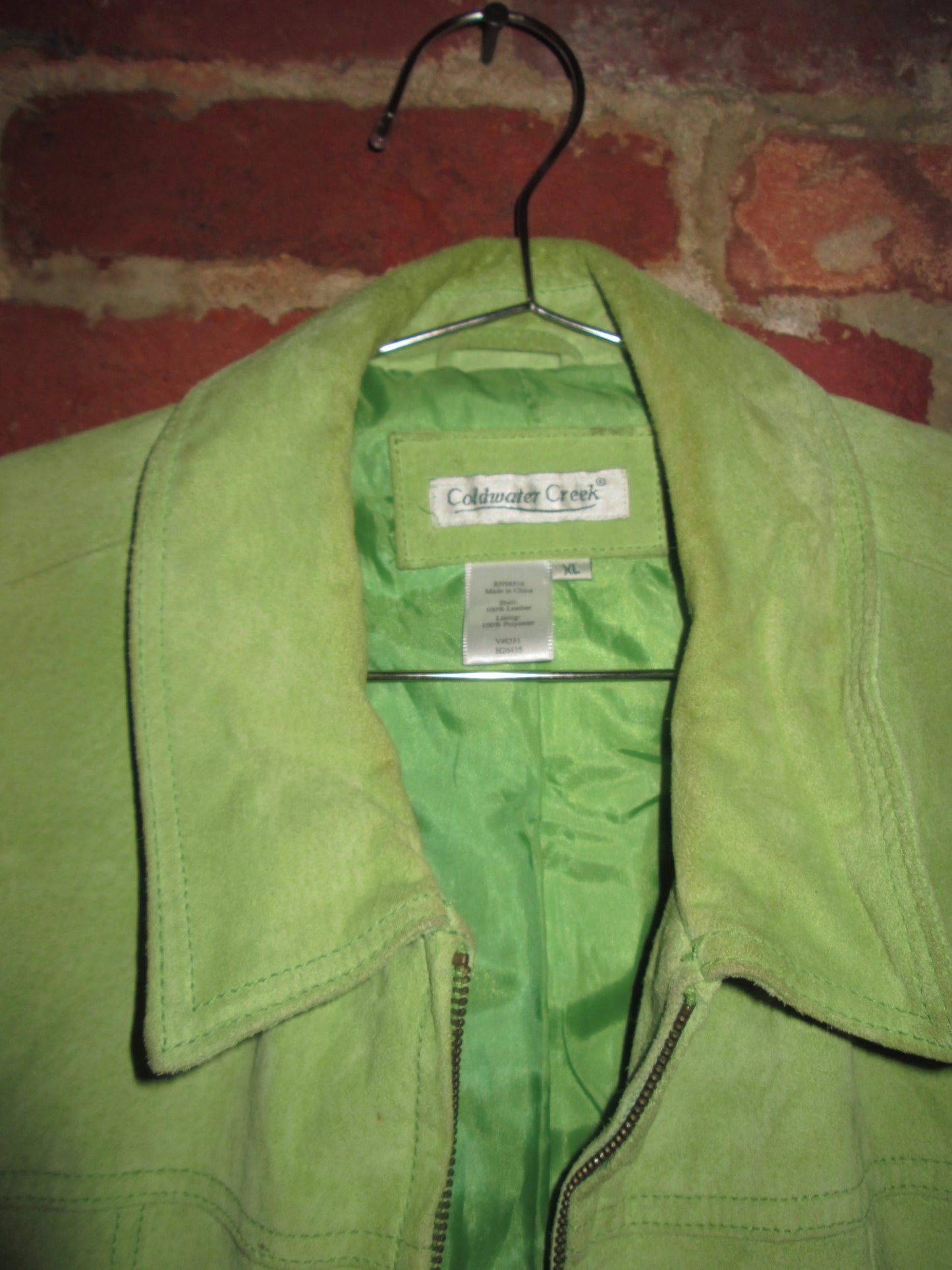 Vintage Suede Green Jacket