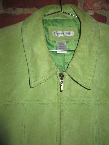 Vintage Suede Green Jacket