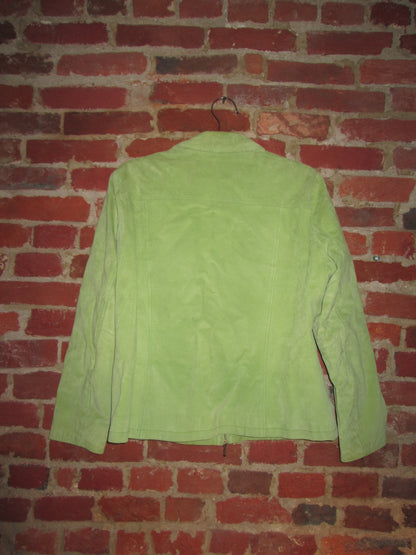 Vintage Suede Green Jacket
