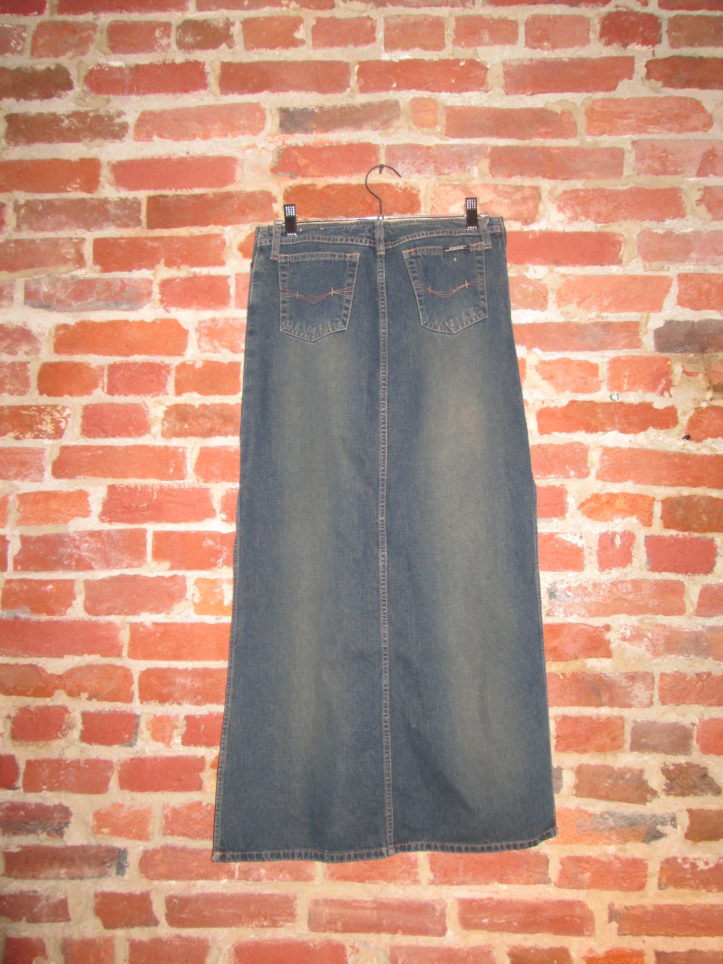 Vintage Denim Maxi Skirt