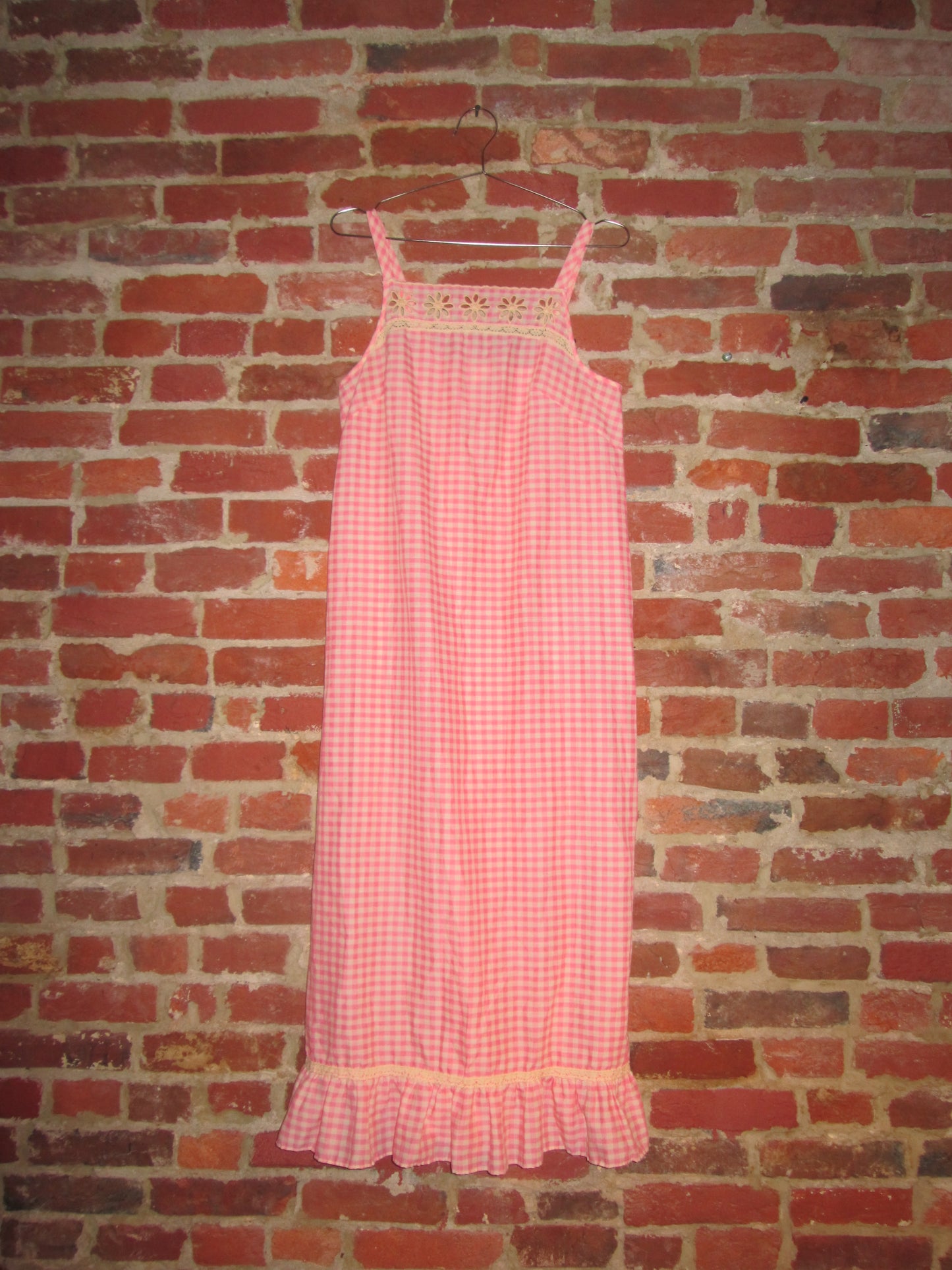 Vintage Gingham Maxi Dress