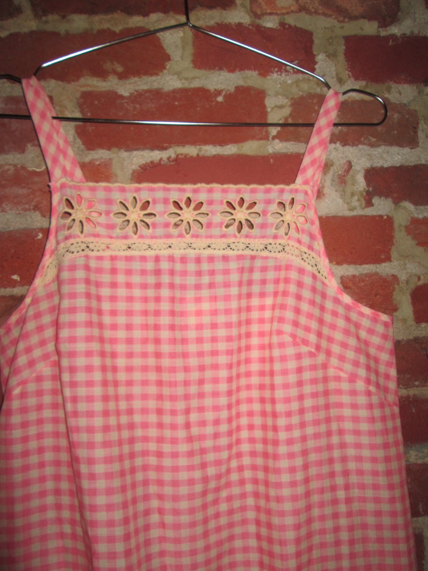 Vintage Gingham Maxi Dress