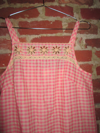 Vintage Gingham Maxi Dress