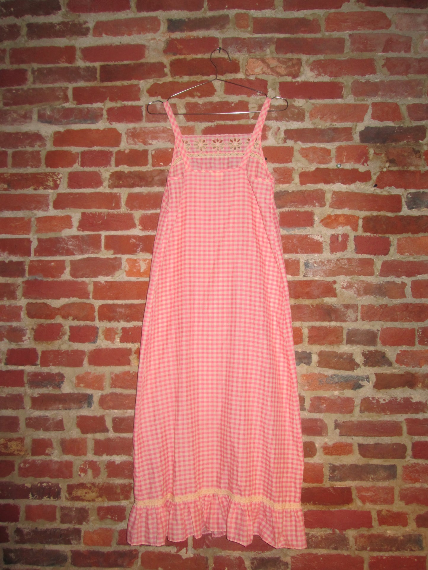 Vintage Gingham Maxi Dress